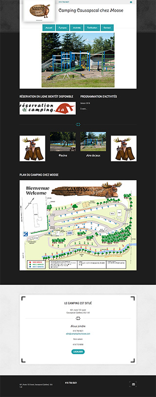 Camping Causapscal chez Moose