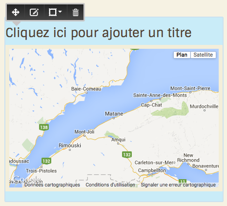 Ajouter une Google Map | Mon site Primo