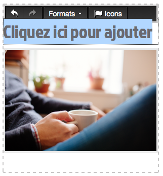 Ajouter un titre à un bloc image | Mon site Primo